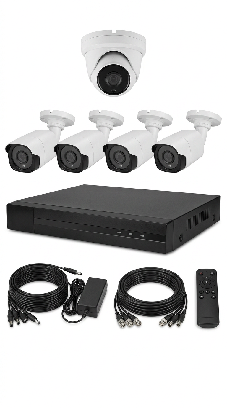 CCTV Camera Kit (4+1 with DVR)