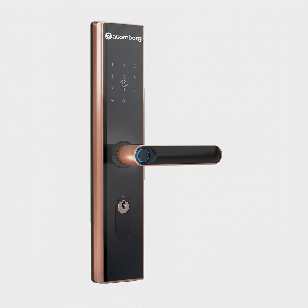 Premium Rose-Gold Smart Door Lock